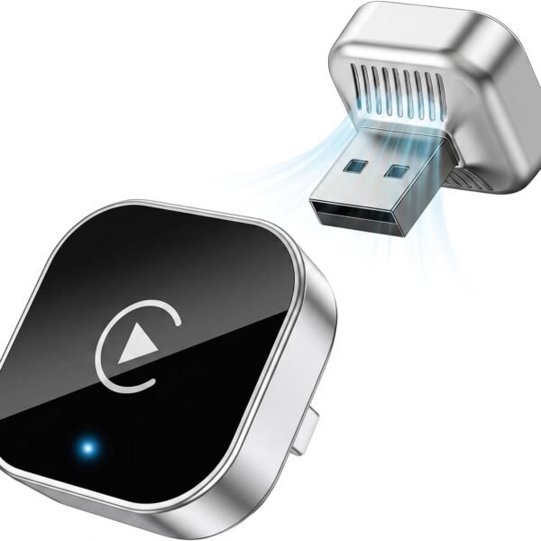 Wireless CarPlay & Android Auto Adapter 2-in-1 Plug & Play