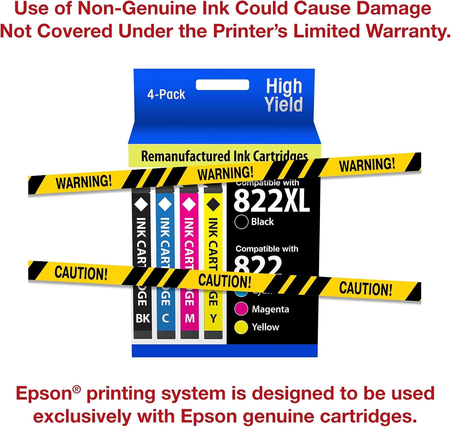 Epson 822 / 822XL DURABrite Ultra Ink Cartridges – Standard, XL & Combo Packs - Image 3