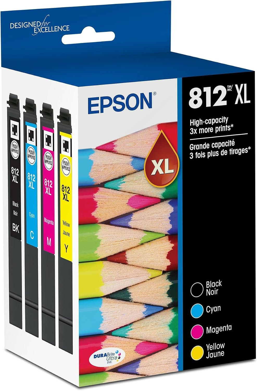 Epson 812 / 812XL DURABrite Ultra Ink Combo Packs – Standard 3-Color & XL 4-Pack - Image 8