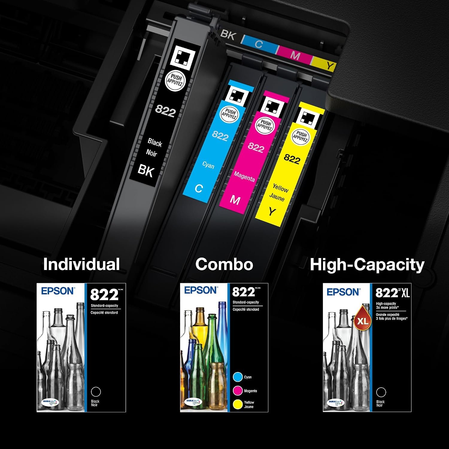 Epson 822 / 822XL DURABrite Ultra Ink Cartridges – Standard, XL & Combo Packs - Image 5