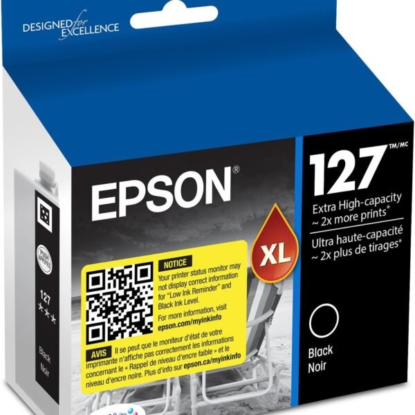 Epson 127 Extra High-Capacity Cyan Ink Cartridge – DURABrite Ultra, T127220-S