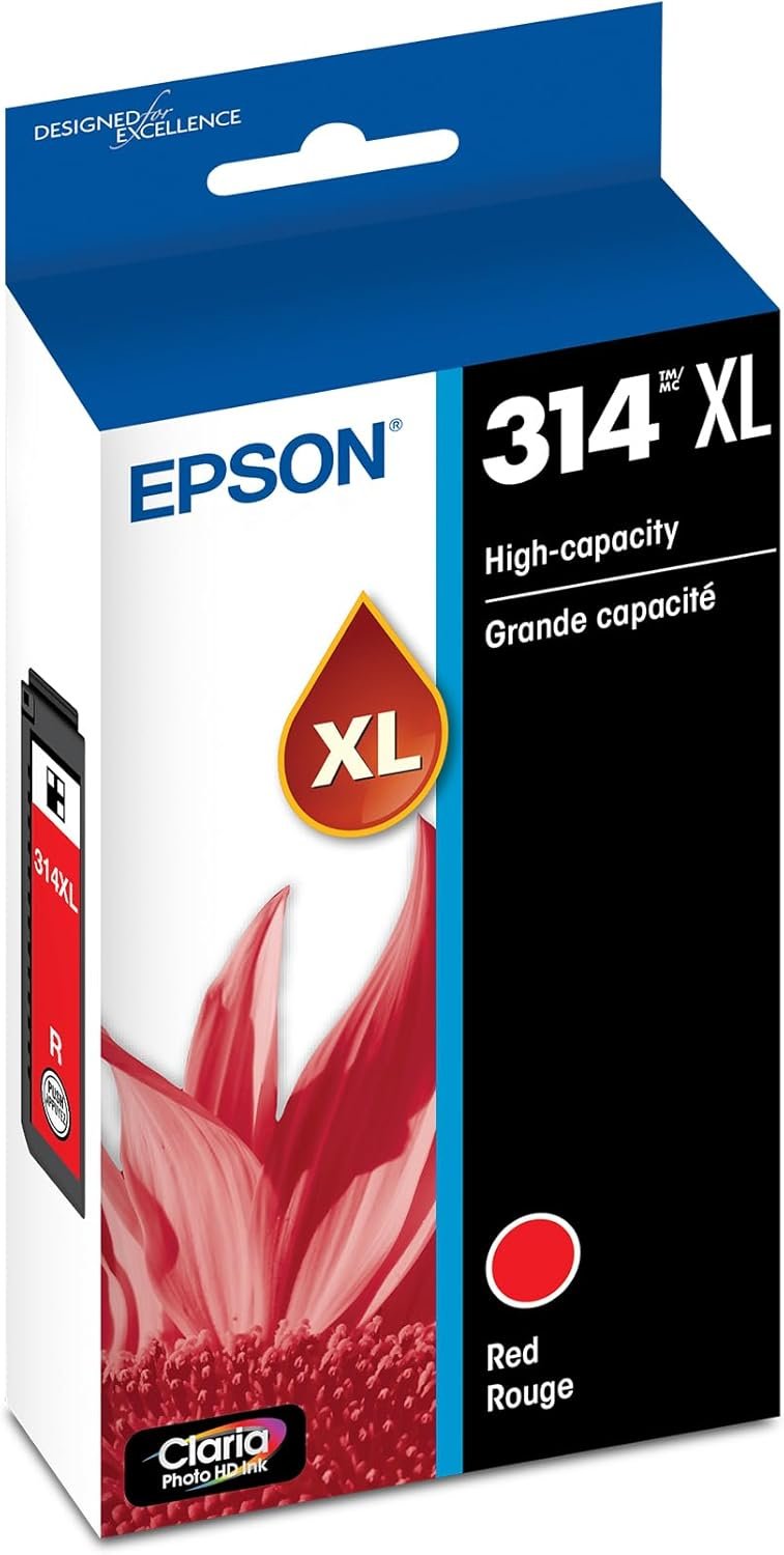 Epson 314XL Red Ink Cartridge – Claria Photo HD High Capacity, T314XL820-S