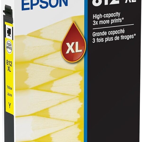 Epson 812XL Yellow Ink Cartridge – DURABrite Ultra High Capacity, T812XL420-S