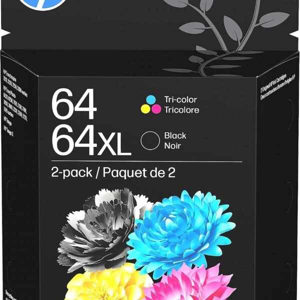 HP 64 / 64XL Original Ink Cartridges: Black, Tri-Color & 2-Pack Options for ENVY Inspire & ENVY Photo