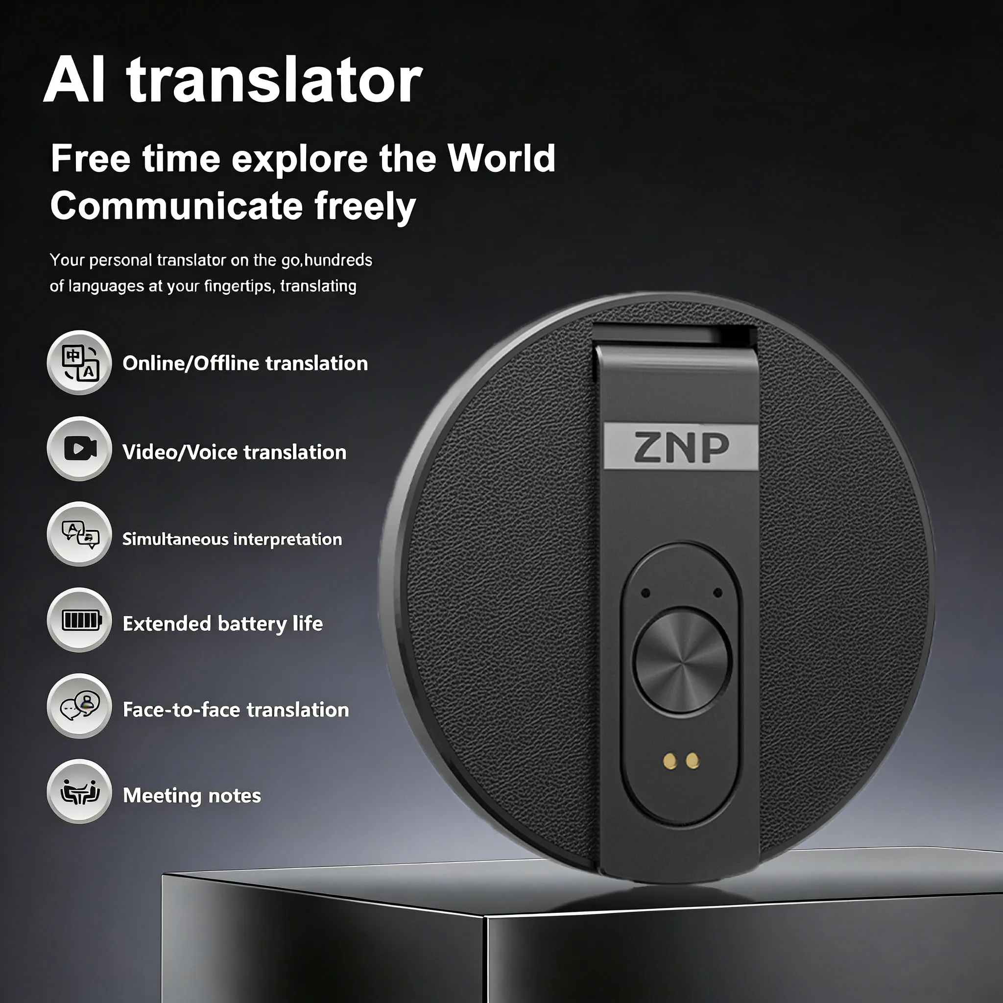 AI translator for travel and business