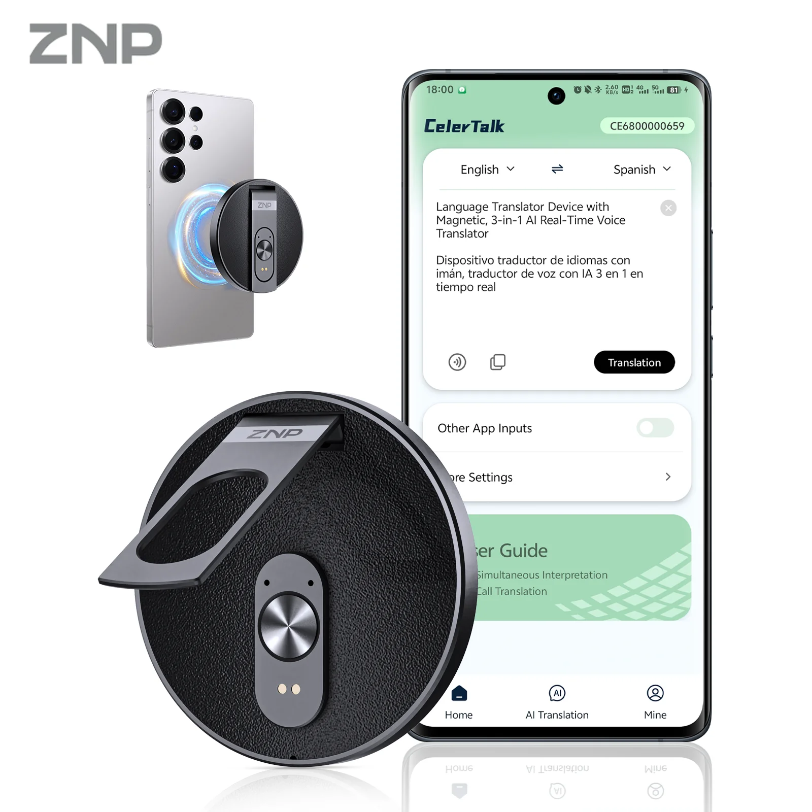 AI translator with smartphone app