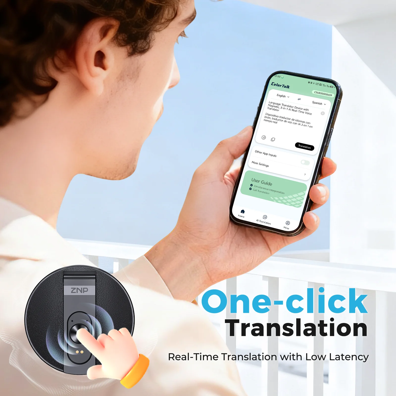 One-click AI translation