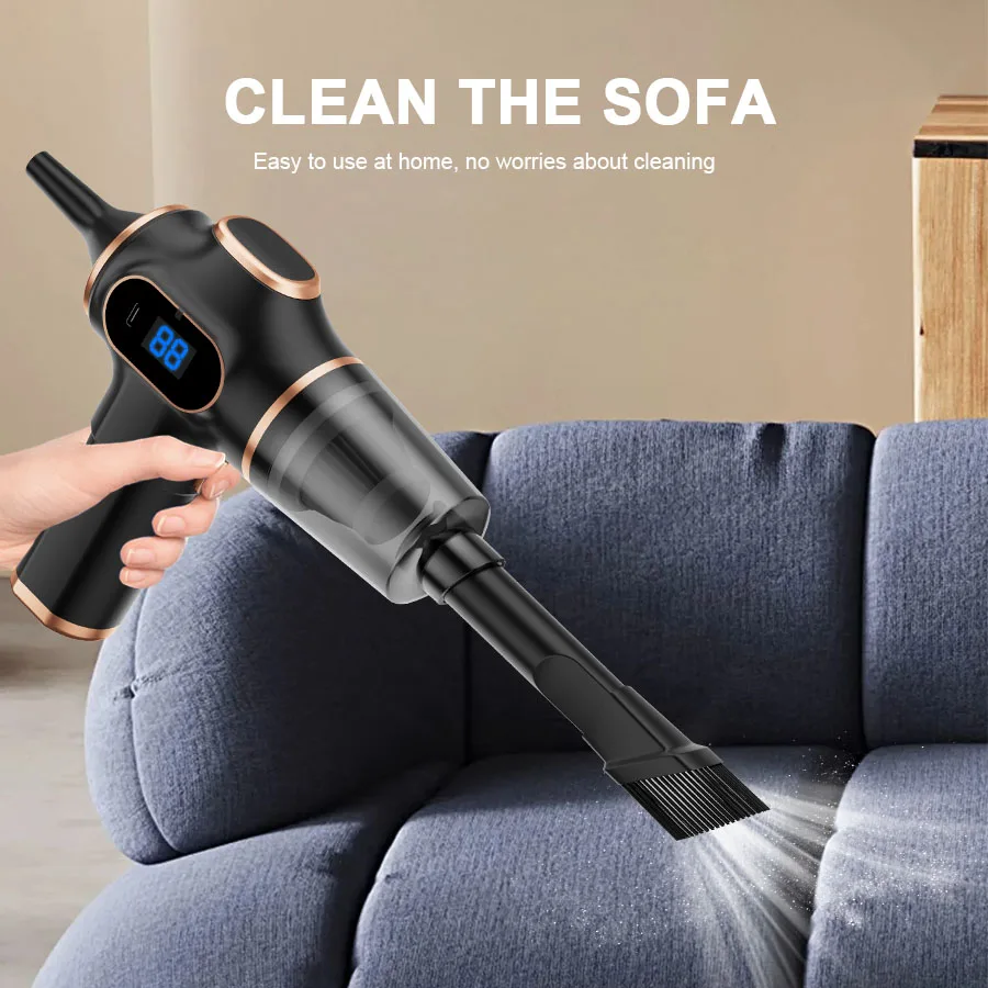 Handheld vacuum cleaning sofa