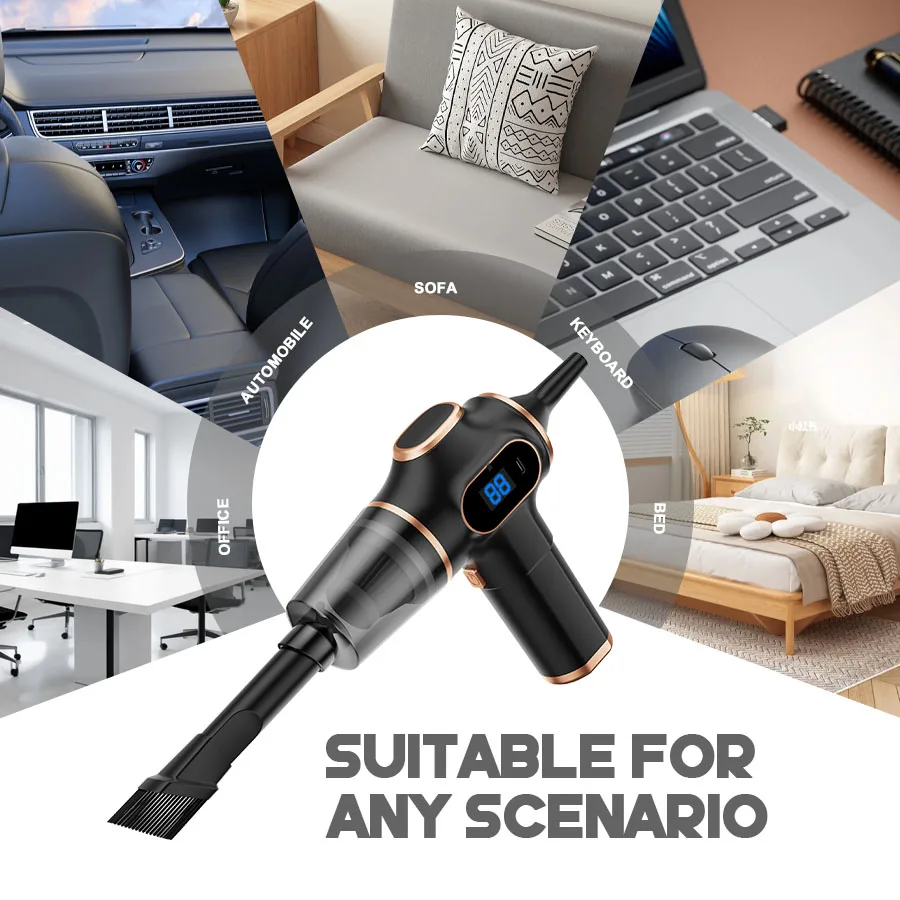 Cordless vacuum suitable for car home and office