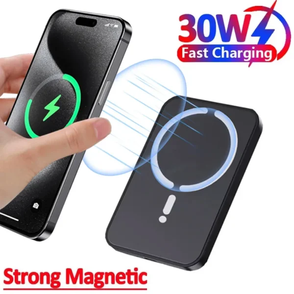 Magnetic wireless car charger with strong magnets