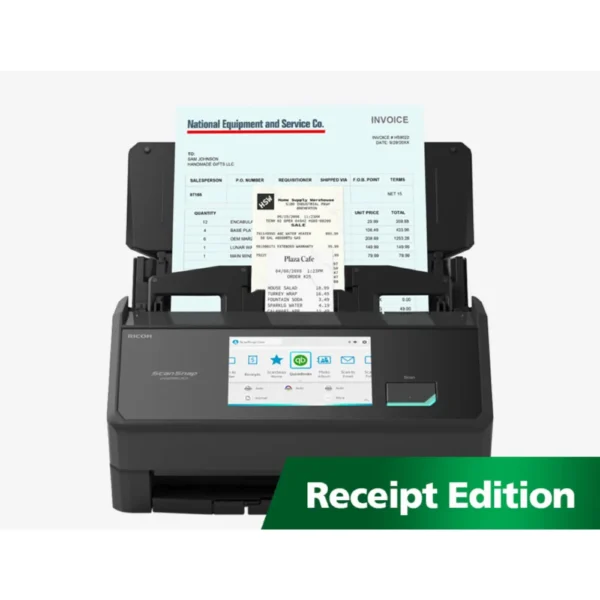ScanSnap iX2500 Receipt Edition document scanner, black